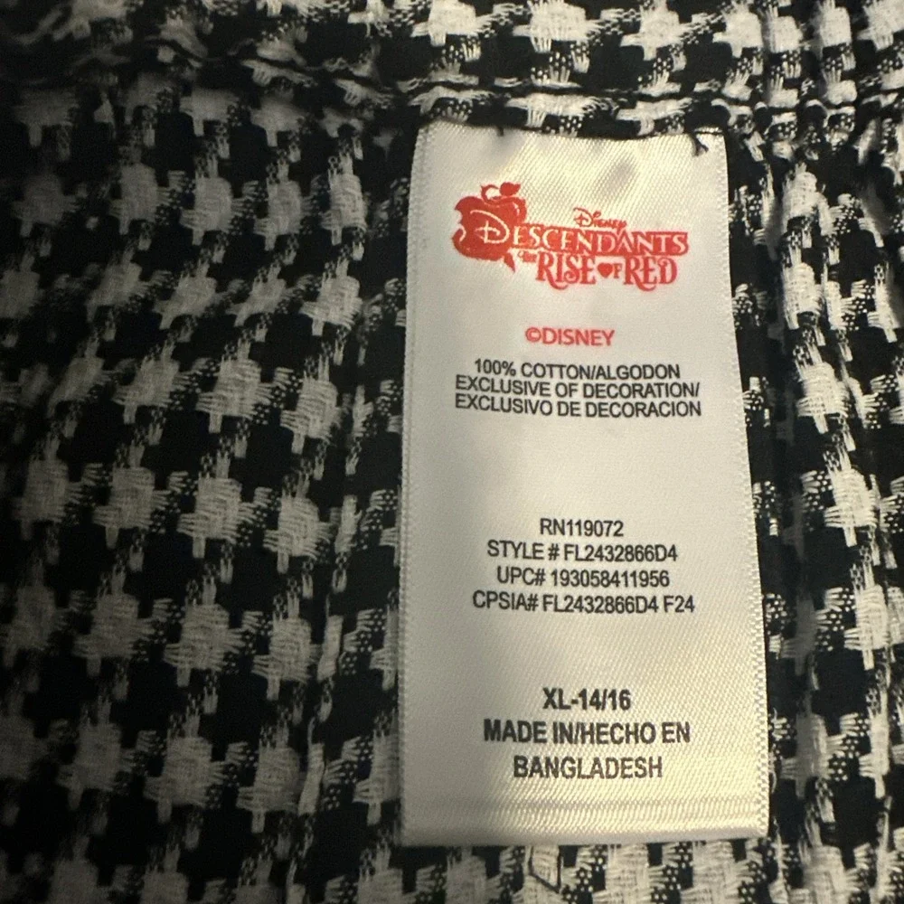 Disney Descendants Girls Houndsbone Skirt‎ Size XL 14/16 